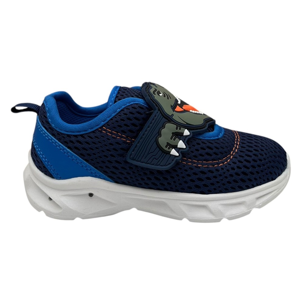 Carter's‎ Toddler Boys T-Rex Slip-On Sneakers Size 9 Navy Blue Light-Up Shoes - Picture 3 of 16